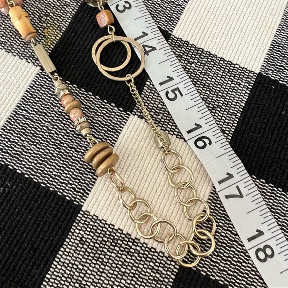 Loft Beaded Gold Plated Long Necklace - Picture 6 of 7